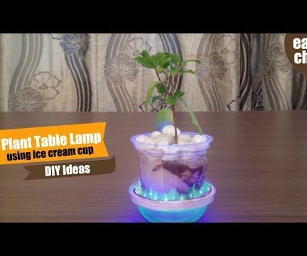 Incredible DIY Ideas - How to Make Plant Table Lamp - Plant Decor Ideas