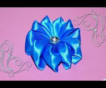 Do It Yourself Ribbon Hair Bow / Satin Flowers Tutorial / Diy Ribbon Bow /  DIY Beauty and Easy