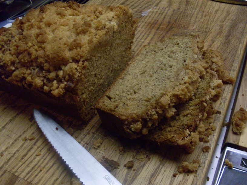 Streusel Topped Banana Bread