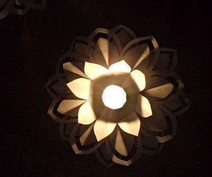 Paper Flower Candle Holder