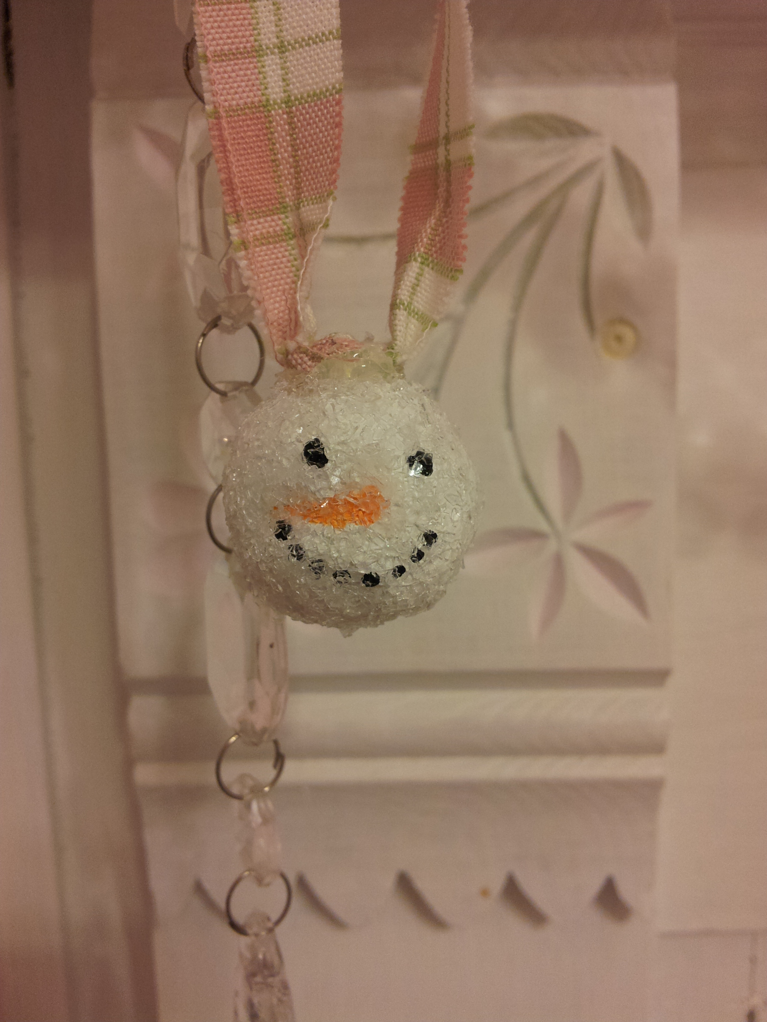 Glittering Snowman Ornaments