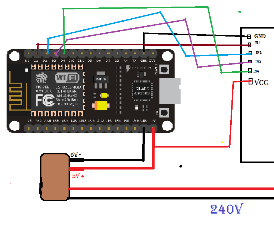 NODEMCU 1.0 (ESP8266)  CONTROLLED RELAY USING BLYNK (OVER THE WEB)