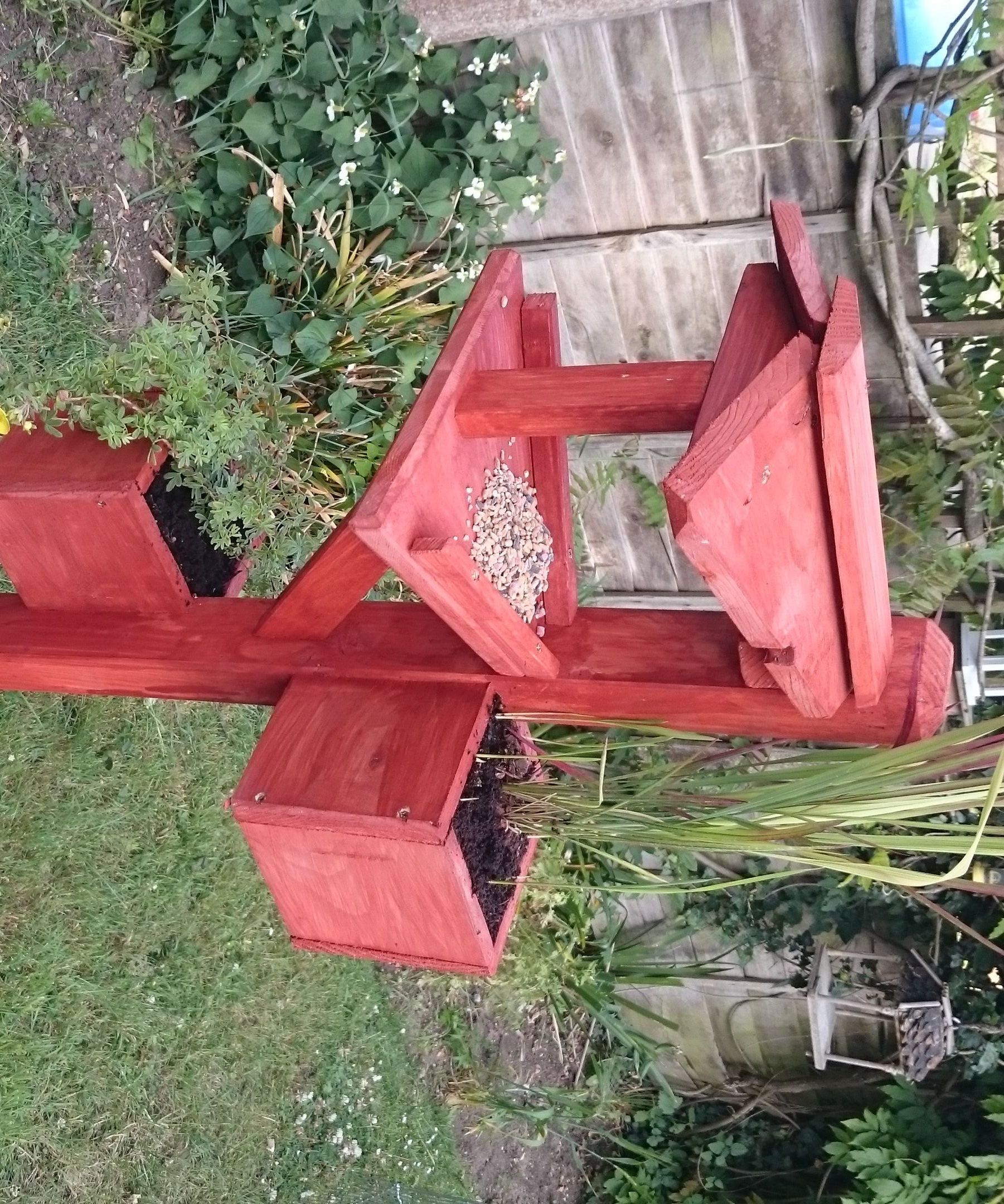 Bird Table With Planters
