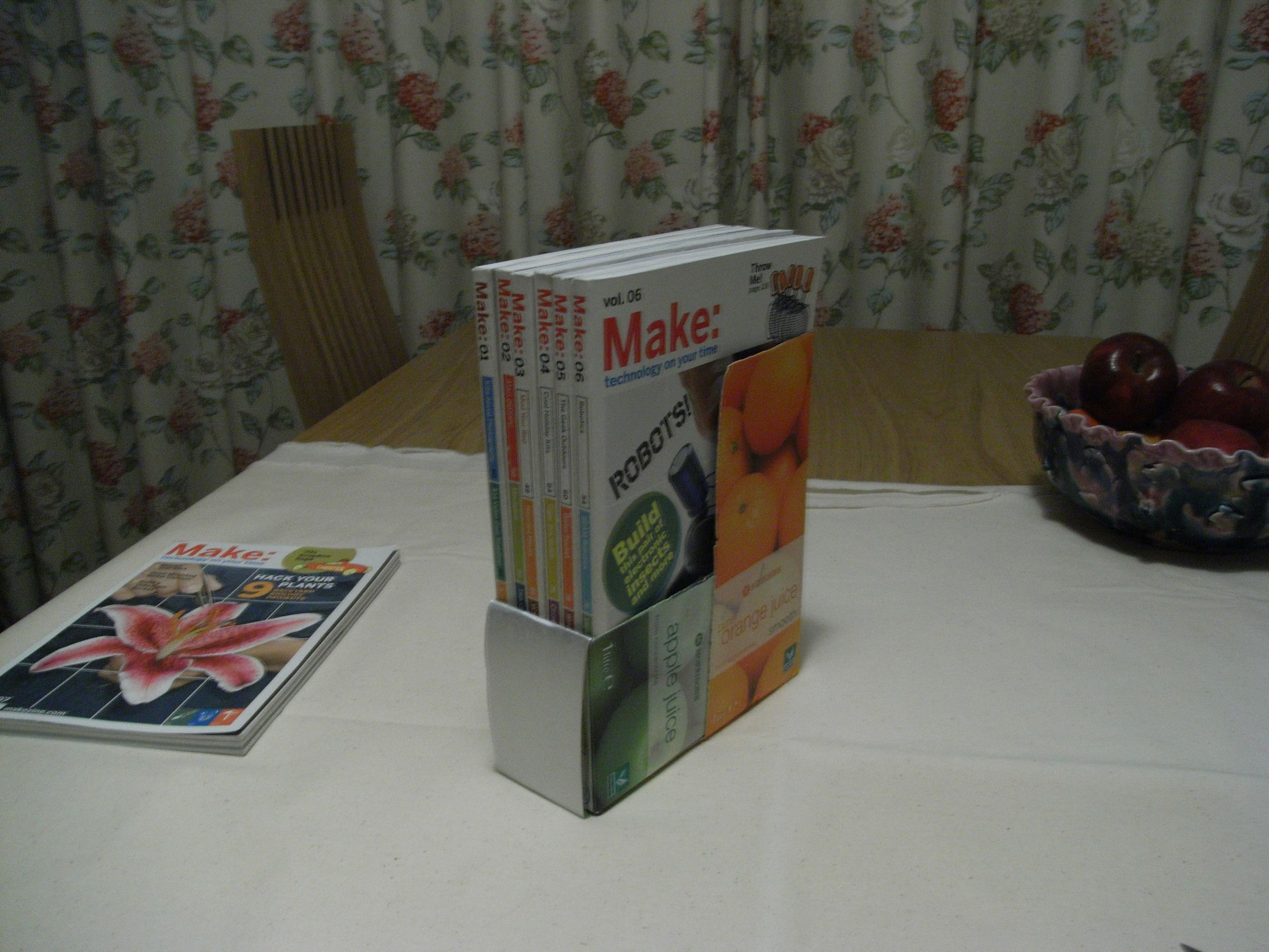 Juice Box Magazine Holder