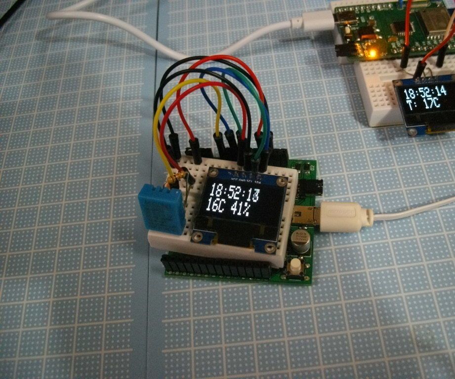 Dht11 Sensor +NTP Clock , With ATmega328P