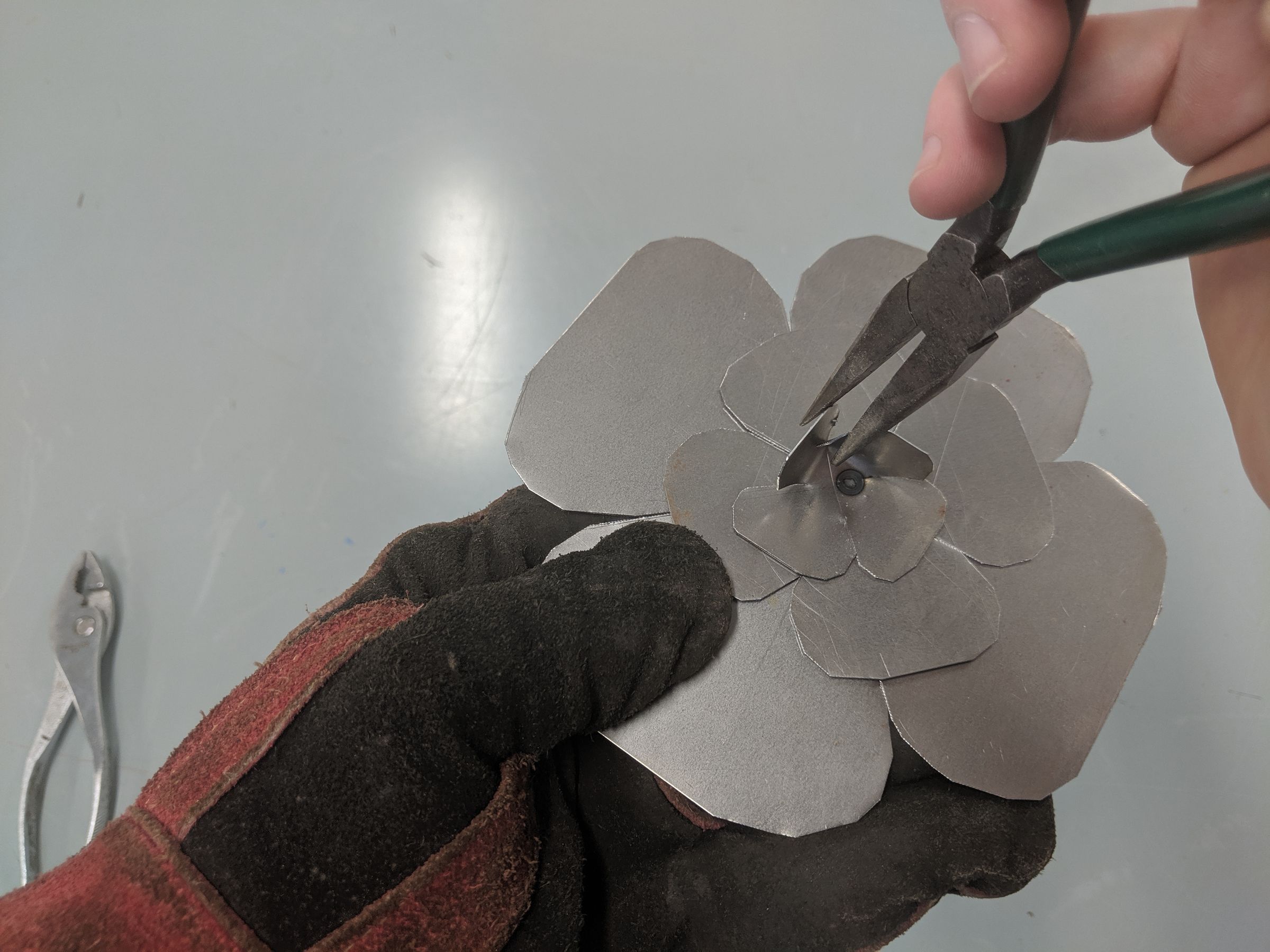 Easy Sheet Metal Flower 7 Steps (with Pictures) Instructables