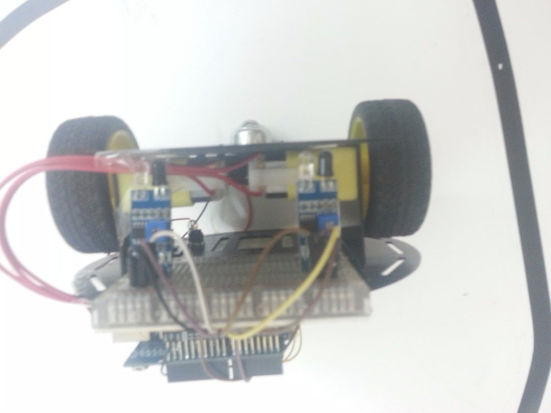 [arduino Motor Shield]  Line Following Robot (FC-51)
