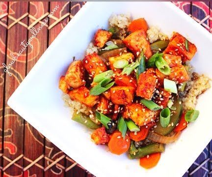 FAT LOSS Healthy Recipe - Honey Sriracha Tofu W/ Vegetables