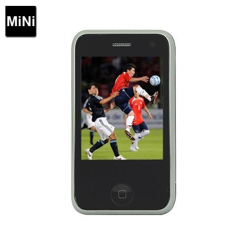 H108 Quad Band Dual SIM Cool Mini Phone With Touch Screen Black With Attractive Model