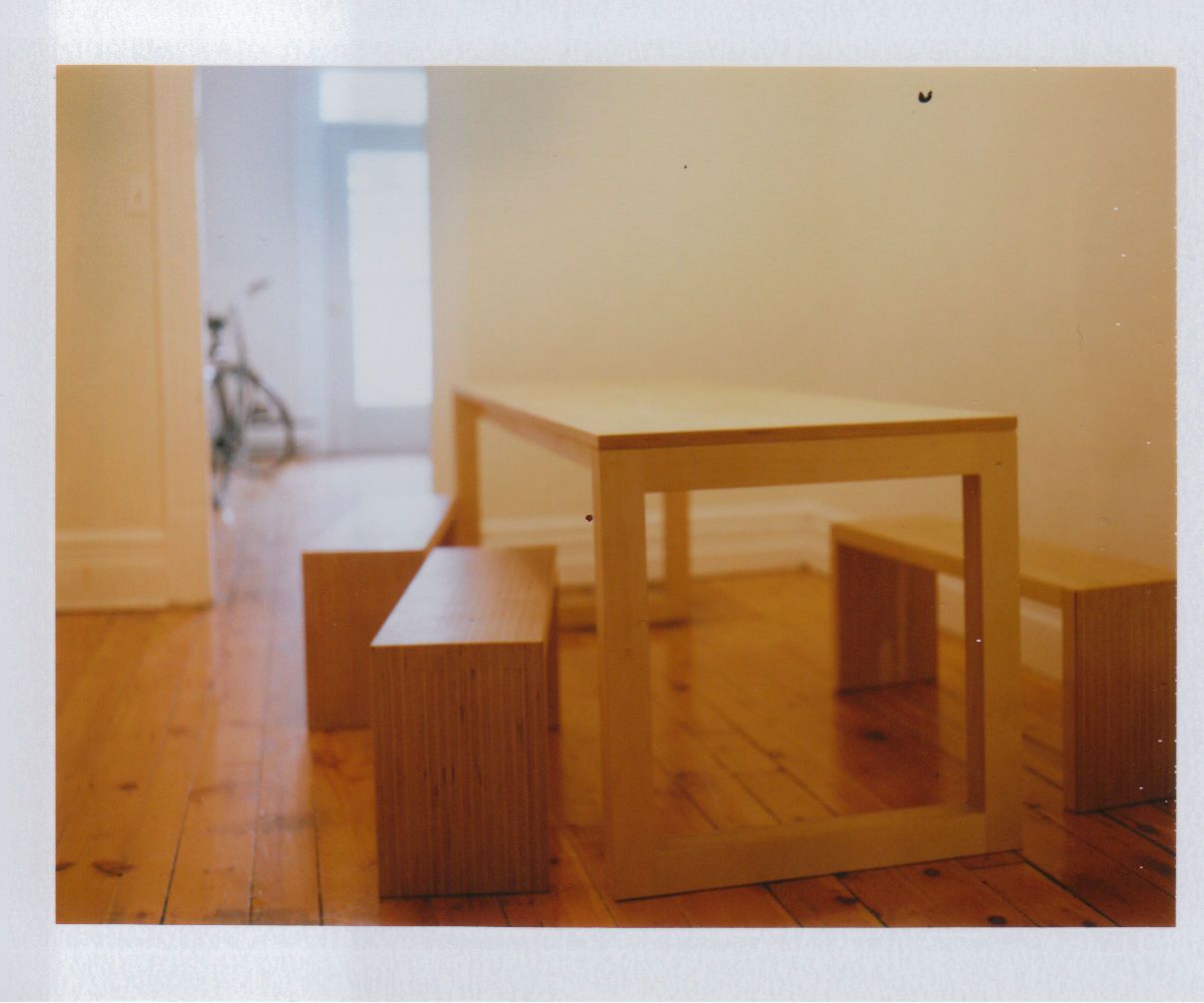 Plywood Chic — Dining Table and Benches