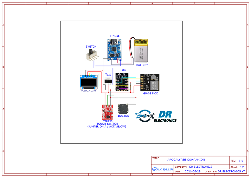 Wiring Schematic for Apocalypse Companion