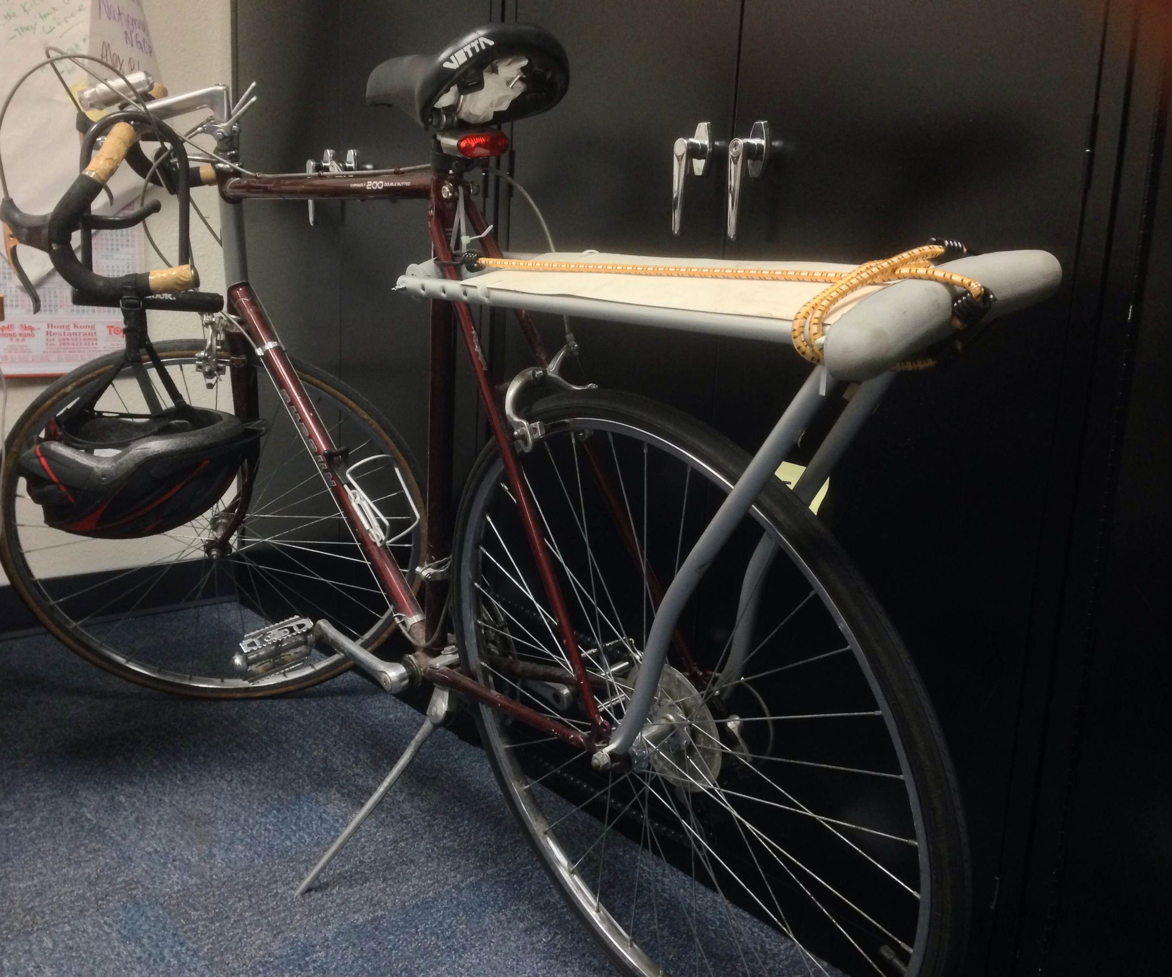 Turn a Crutch Into a Bike Rack