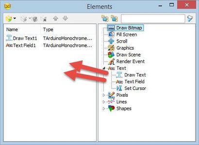 In Visuino Set Components
