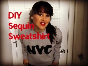 Make Your Own Sequin Letter Graphic on a Shirt
