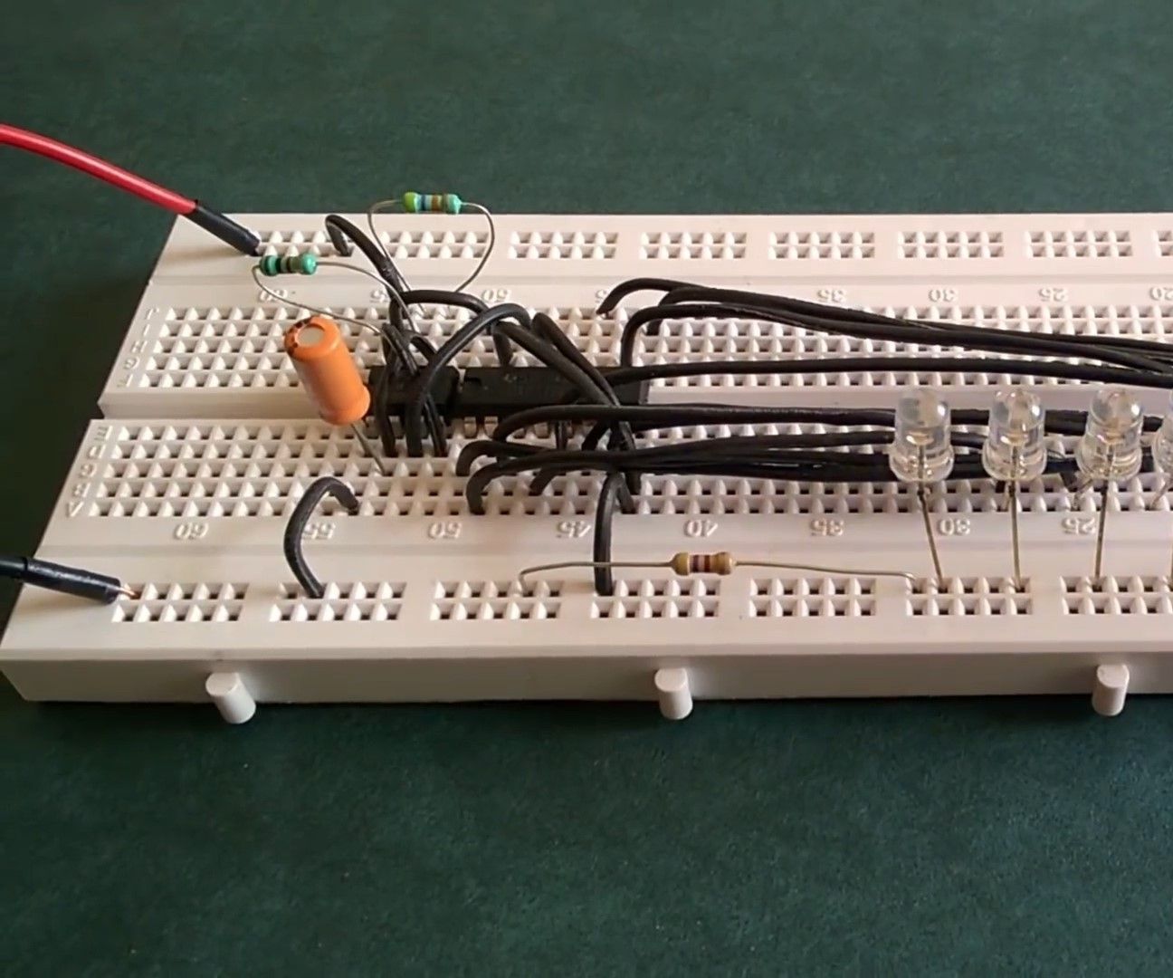 LED Chaser Electronic Circuit Using 555 Timer IC 