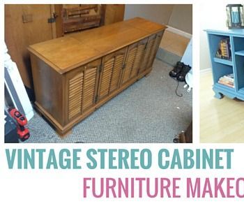 How to Transform a Vintage Stereo Cabinet Into a Stunning Sofa Console Table