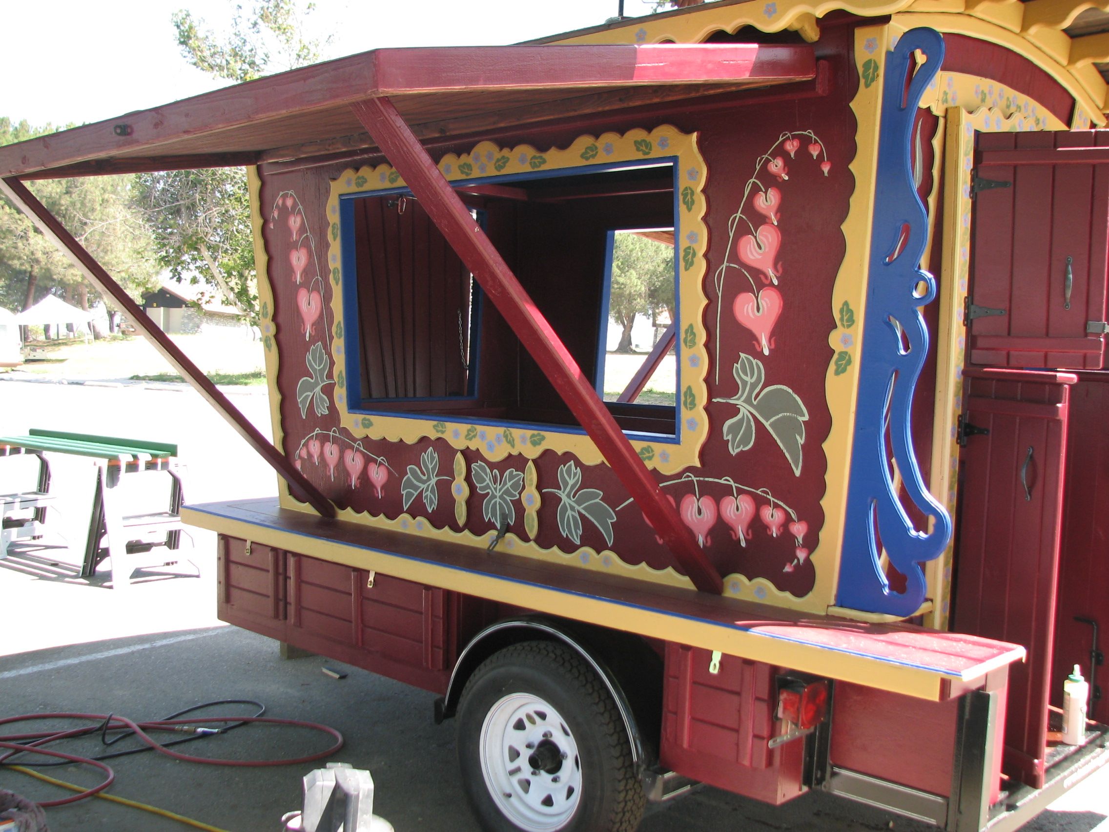 Gypsy trailers for the Bristol Renaissance Faire