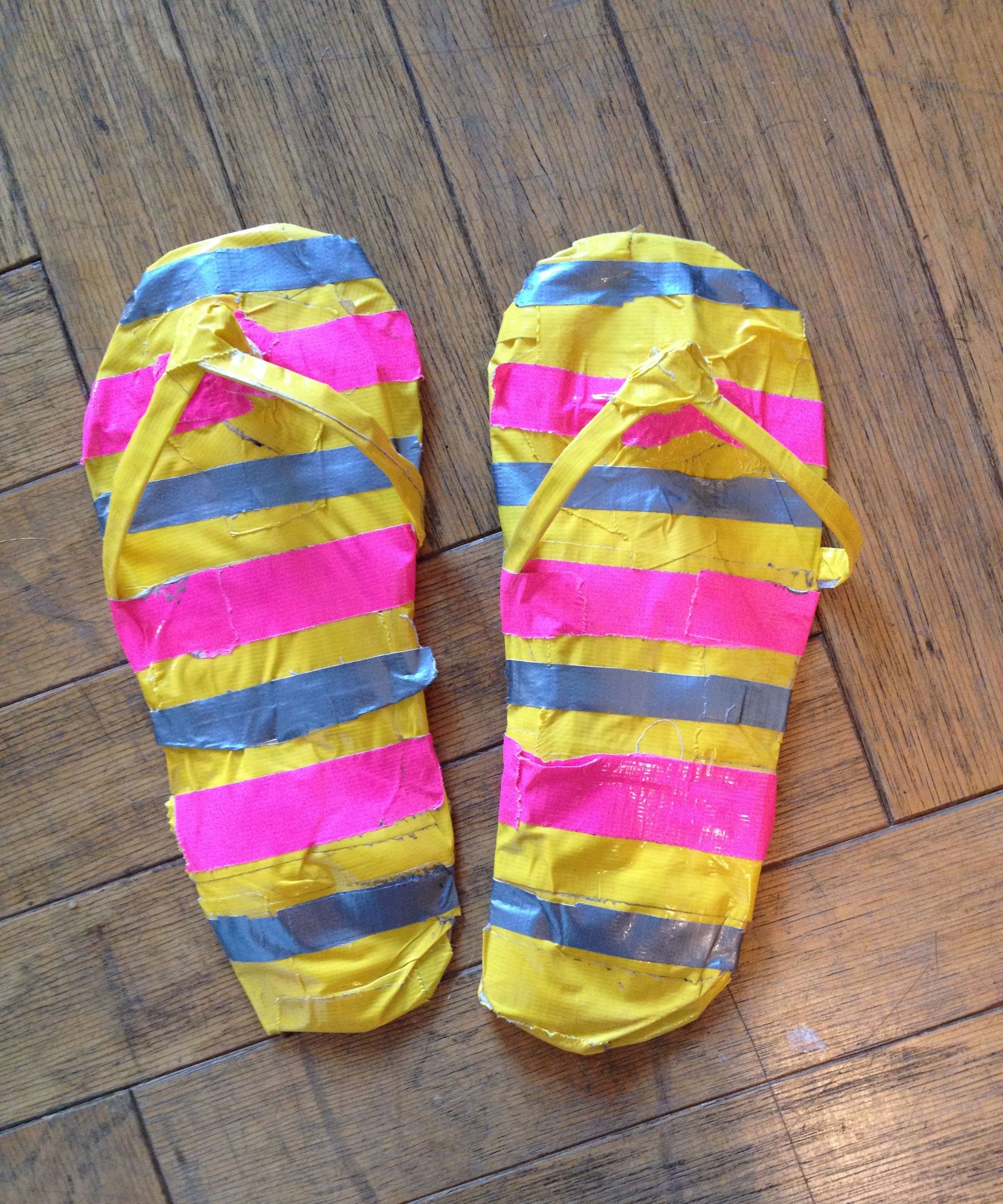 Duct Tape Flip Flops
