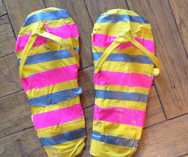 Duct Tape Flip Flops