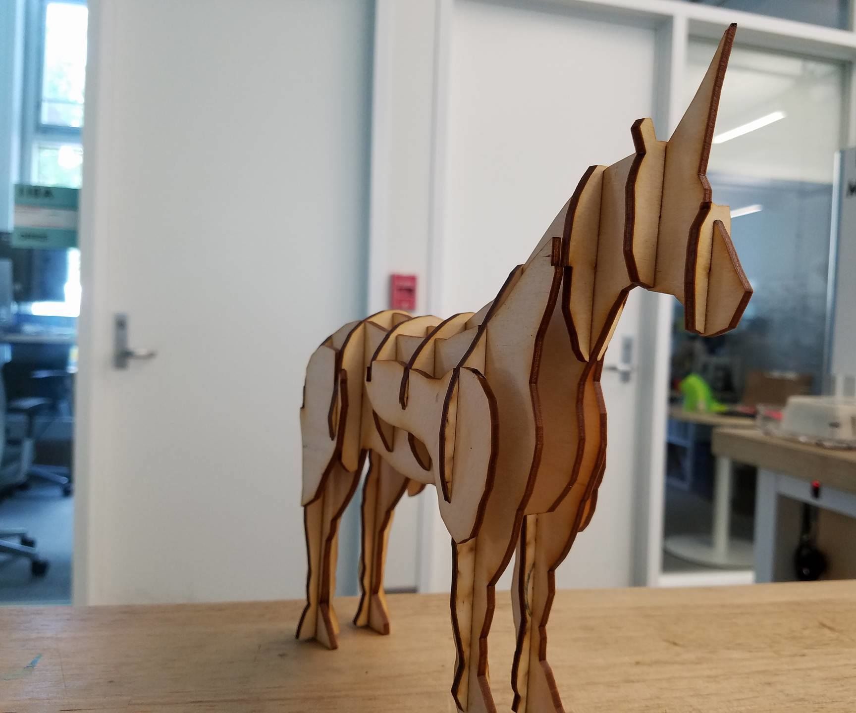 Laser Cut Unicorn