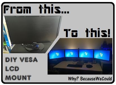 VESA Mounting Non-VESA Monitors, Cheap and Professional
