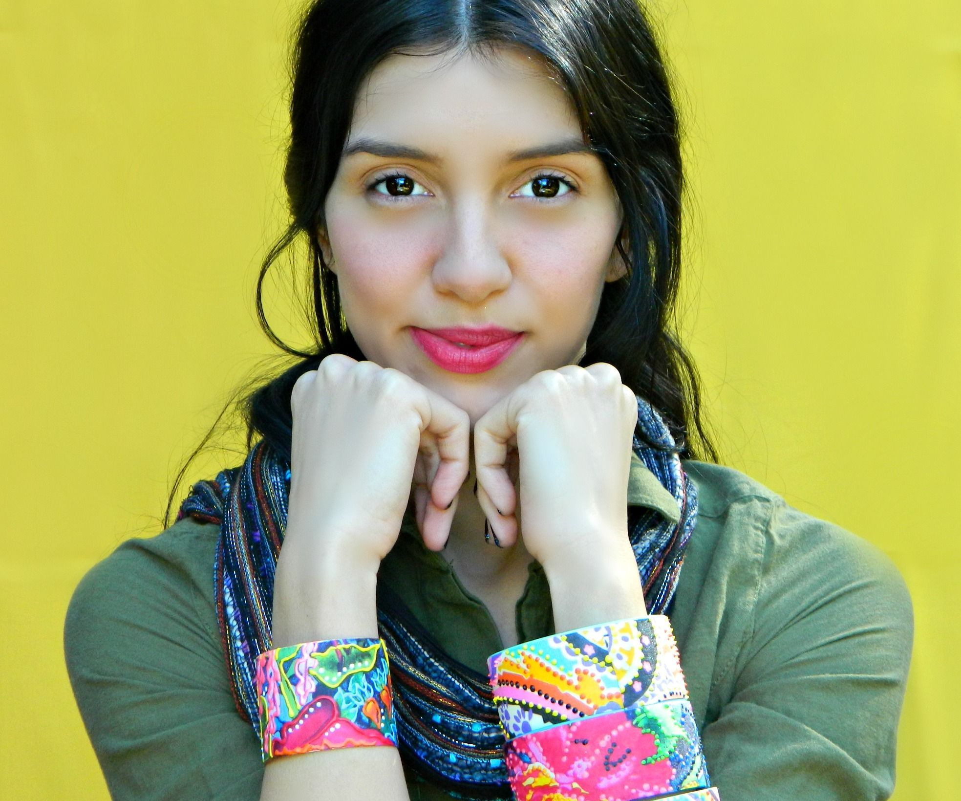 Dimensional Fabric Bracelets
