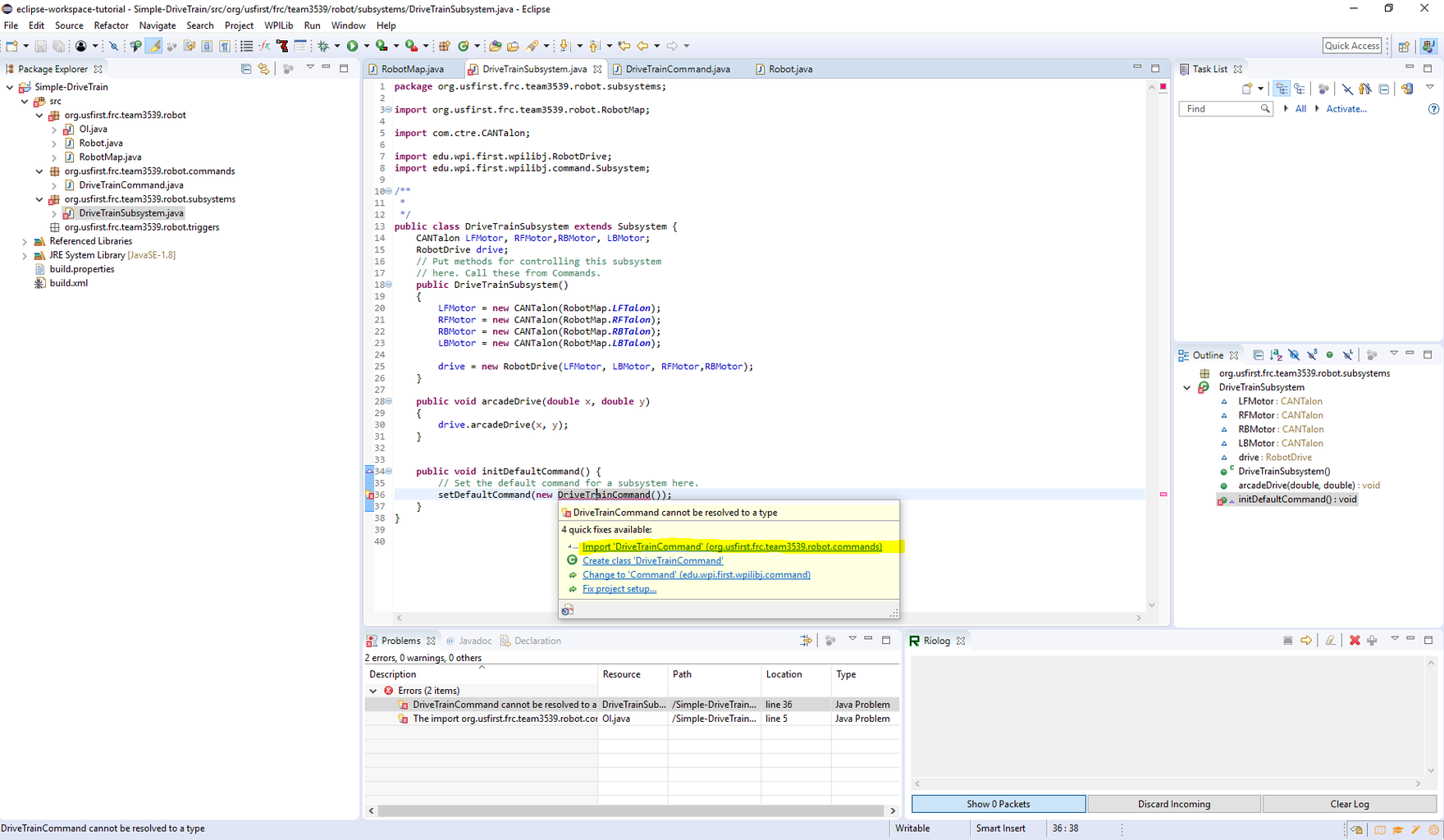 How to Write a Simple Drivetrain for FRC (Java) : 12 Steps (with ...