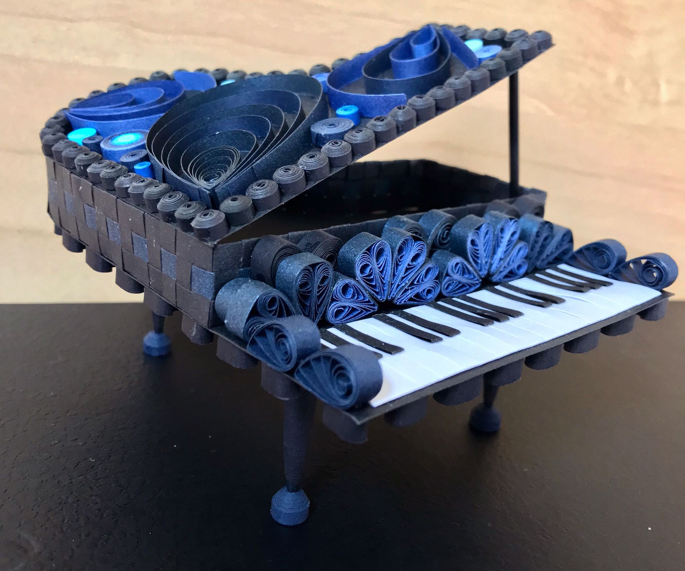 Paper Quilled Grand Piano