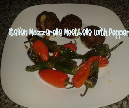 Italian Mozzarella Meatballs With Peppers Recipe