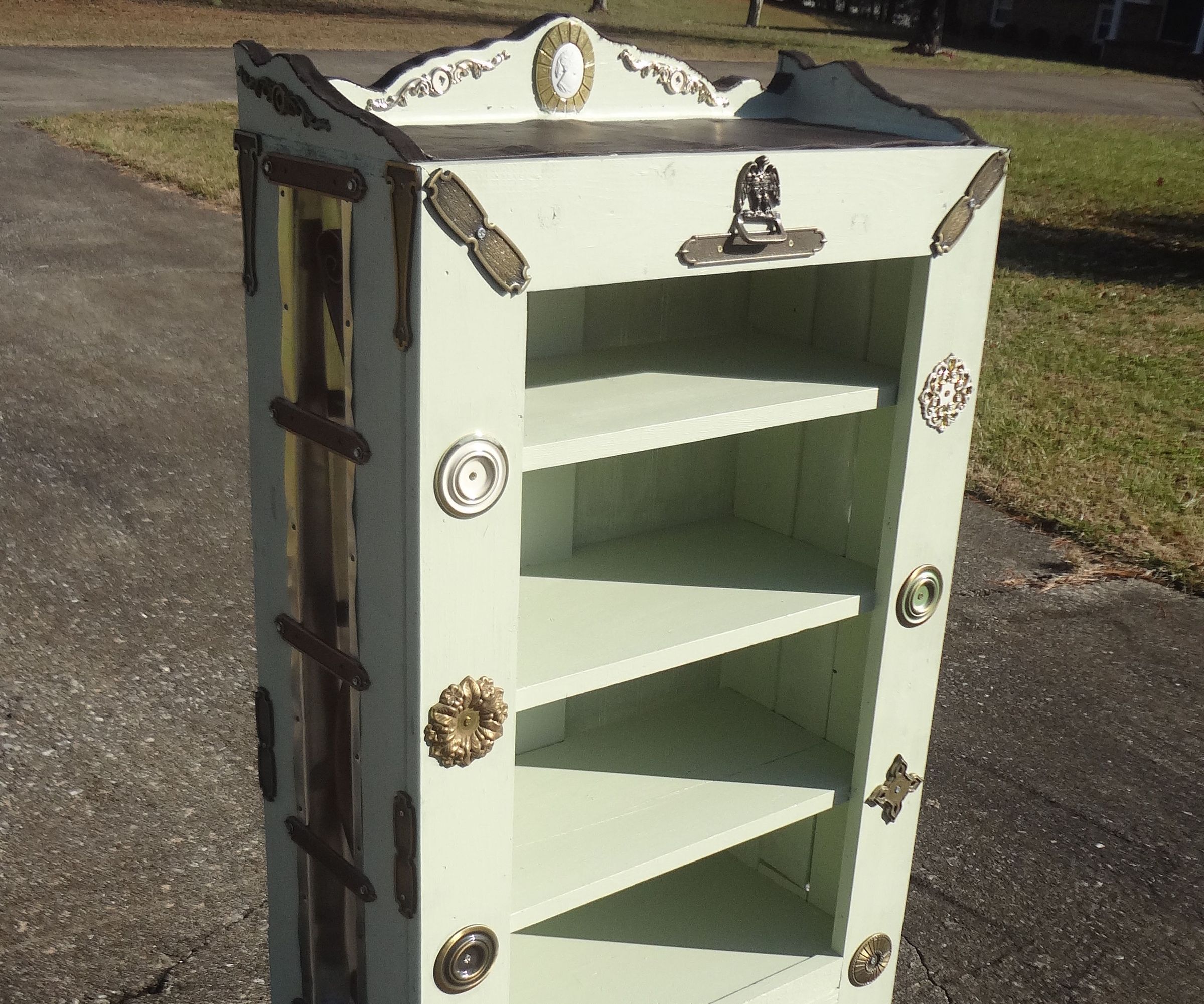 Classic Bookshelf With a Touch of Steampunk Style.