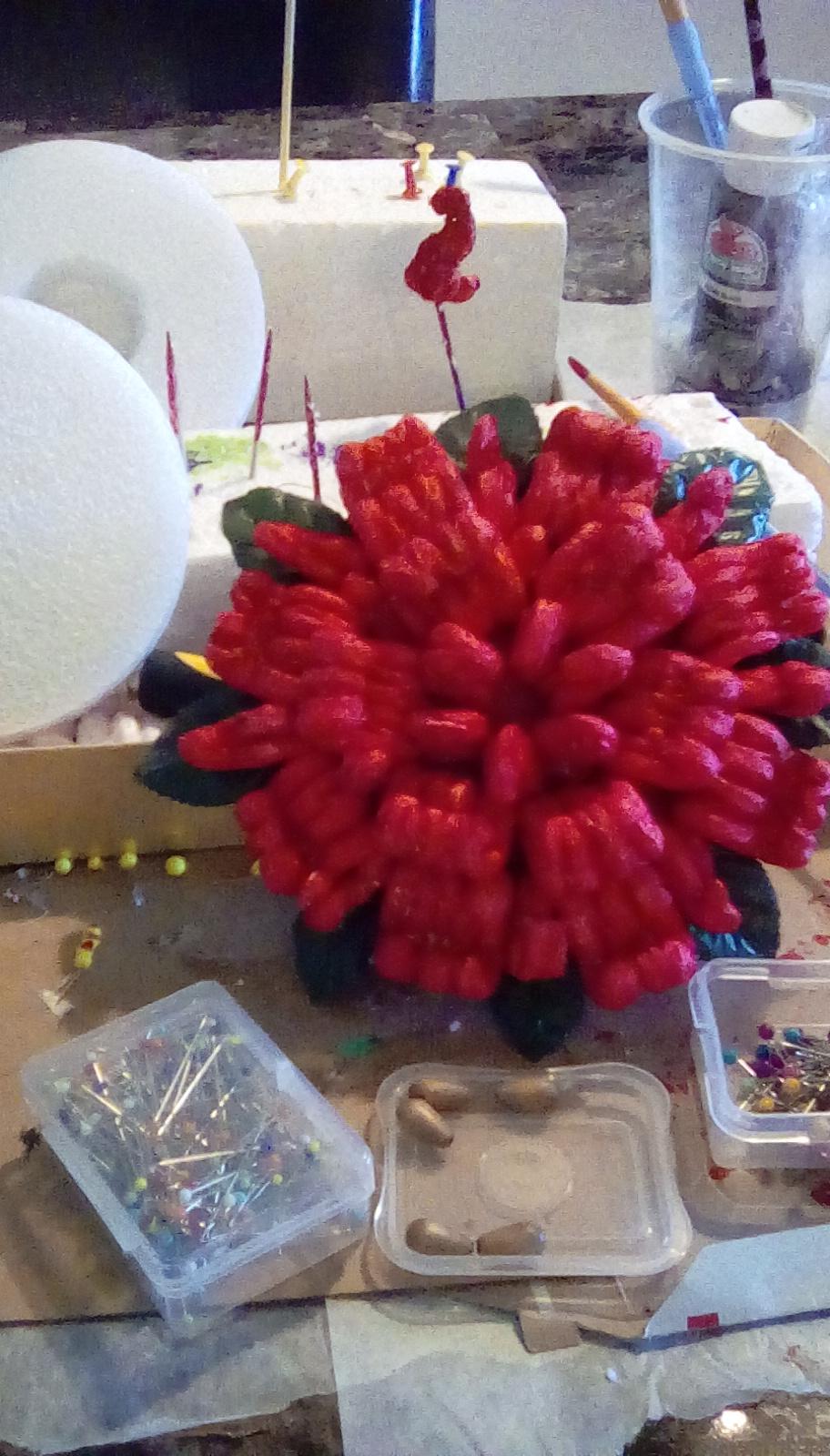 Forming & Placing 🌺Setting the Poinsettia🌺