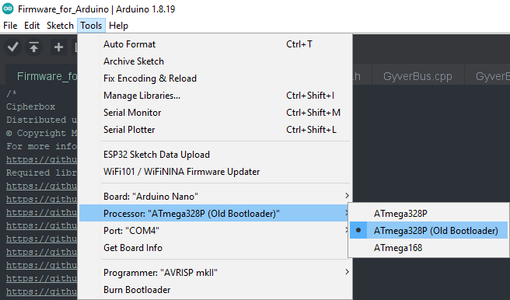 Flash the Arduino (Receiver)