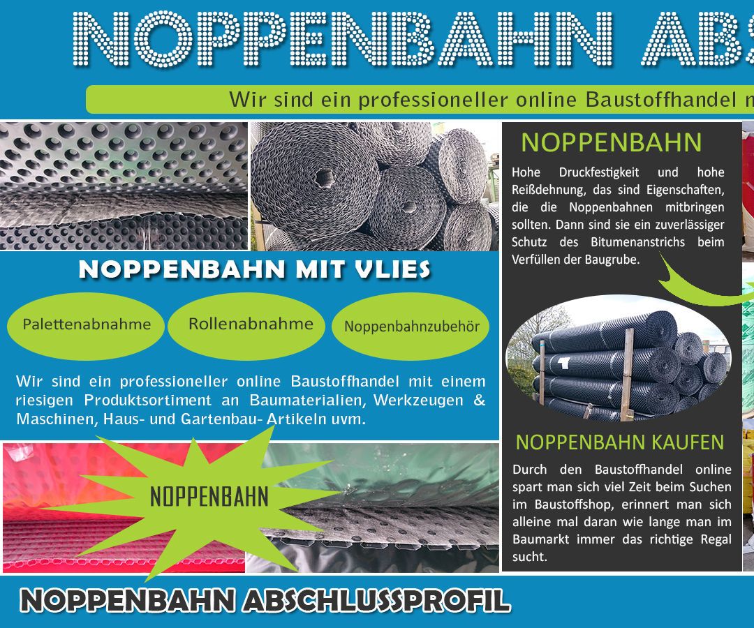 Noppenbahn Mit Vlies