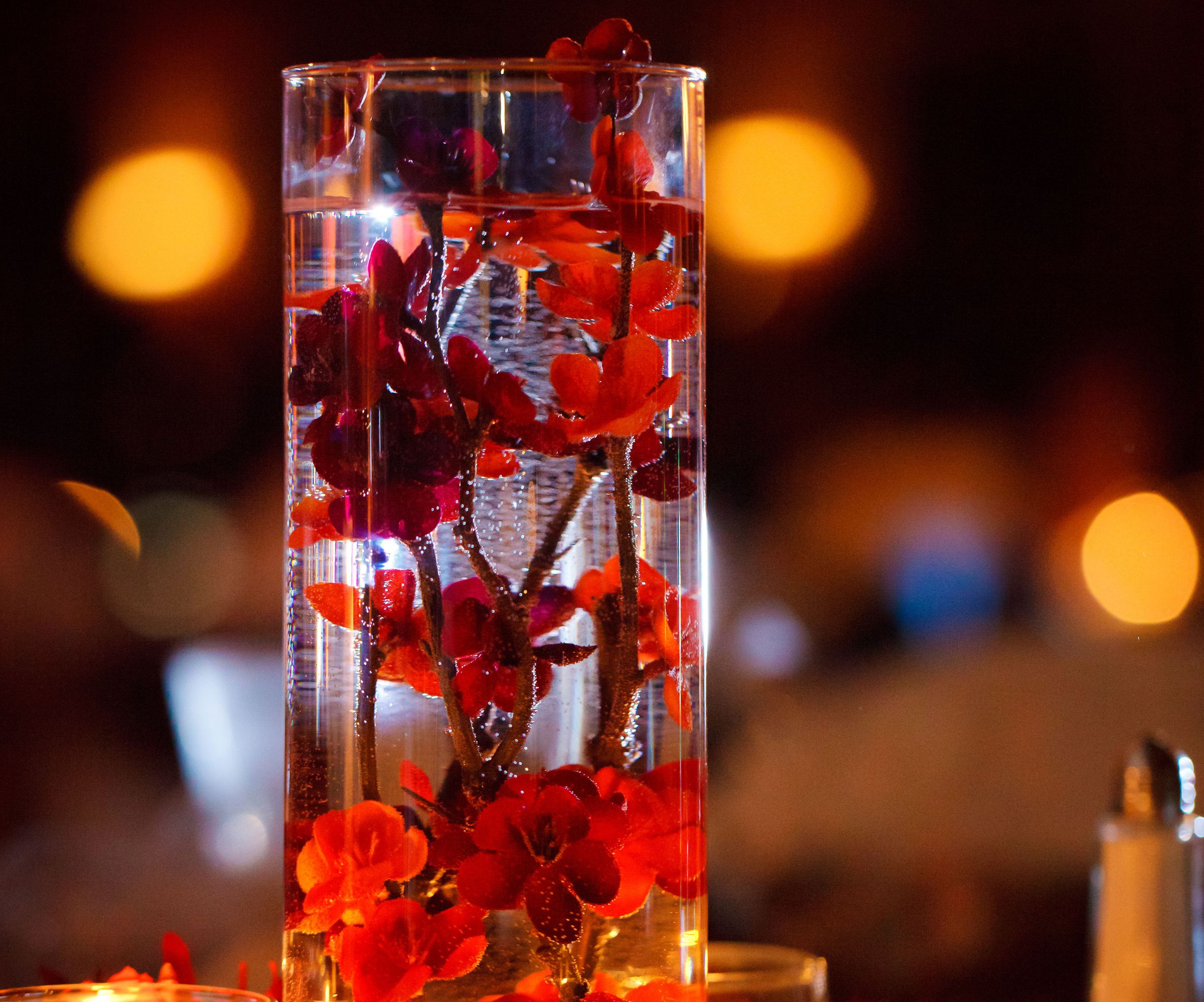 Simple, Elegant, Artificial Flower Wedding Centerpieces