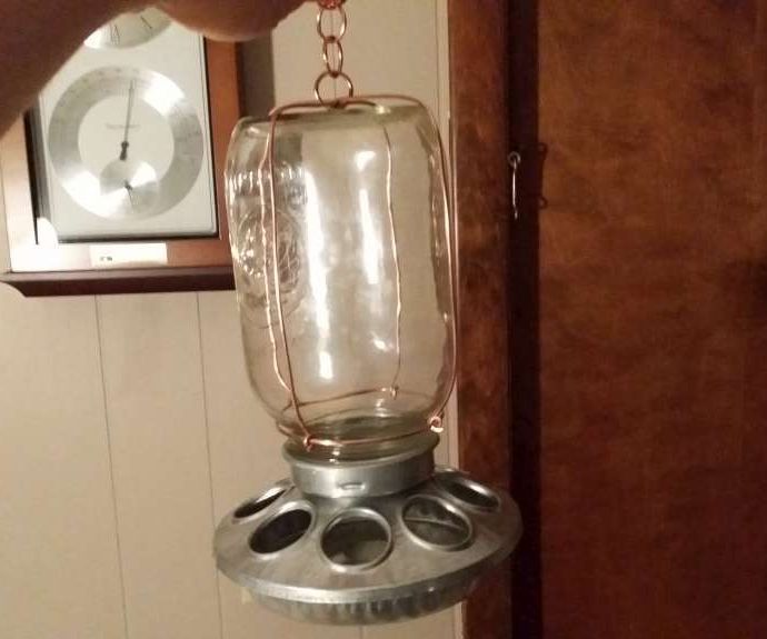 Country Kitsch/Primitive Hanging Bird Feeder