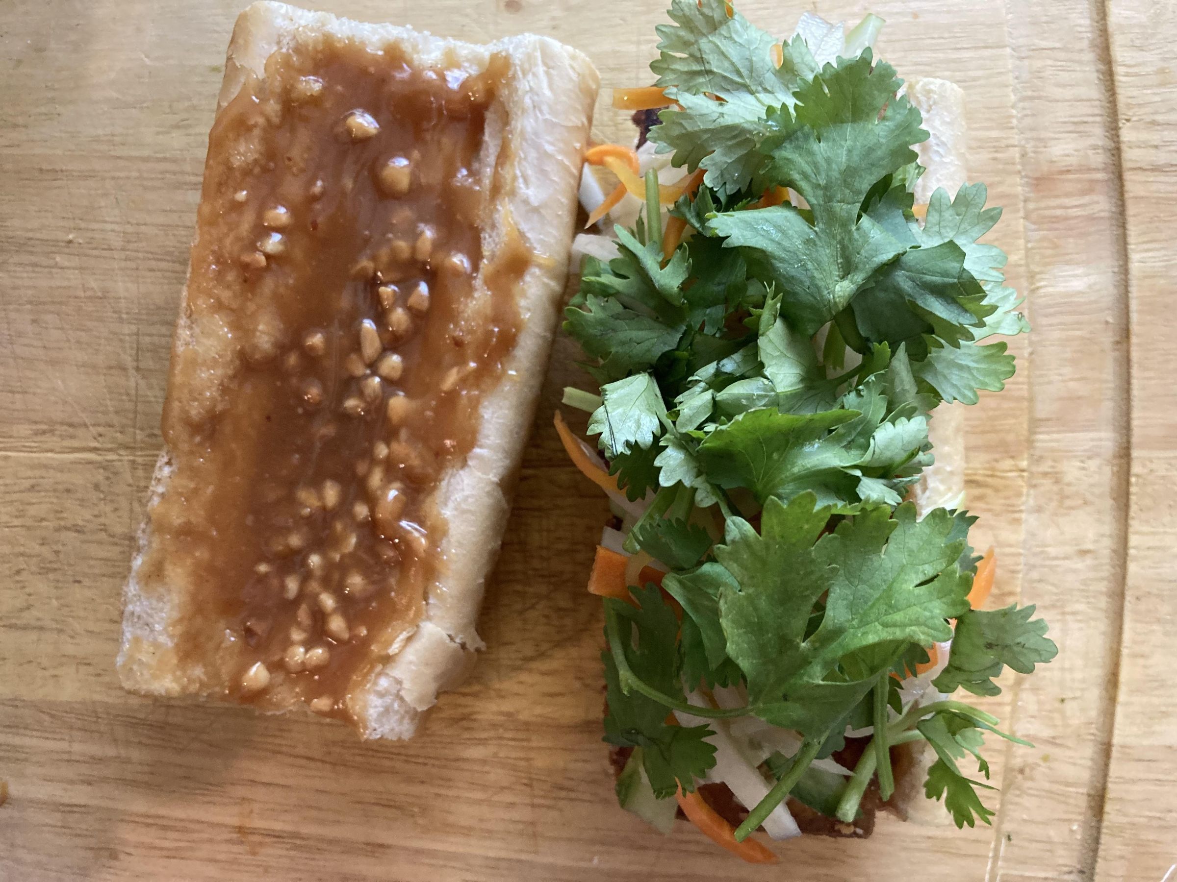 Peanut Butter Tofu Bánh Mì Sandwich 3 Steps (with Pictures