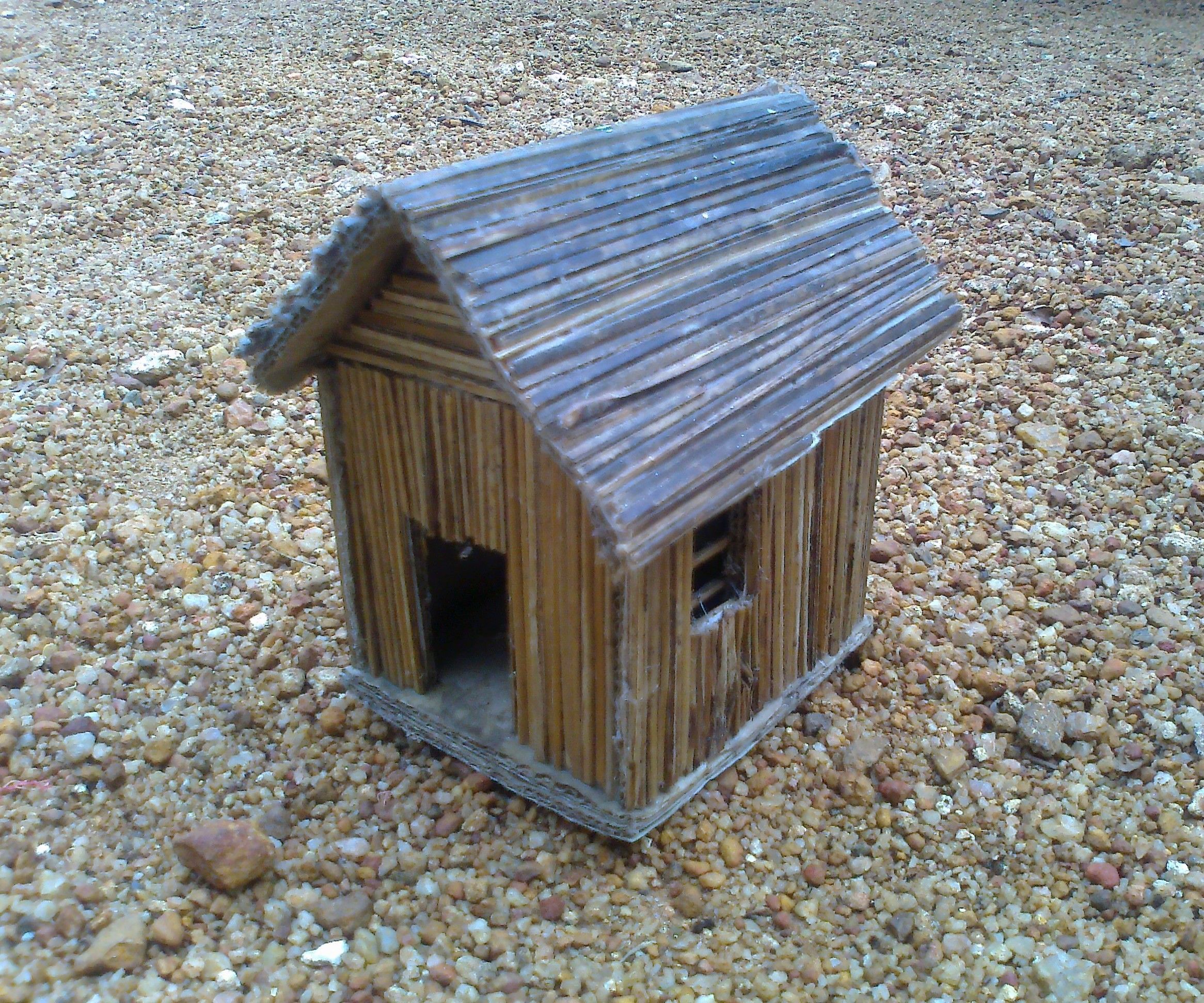 Decorative House With Coconut Sticks