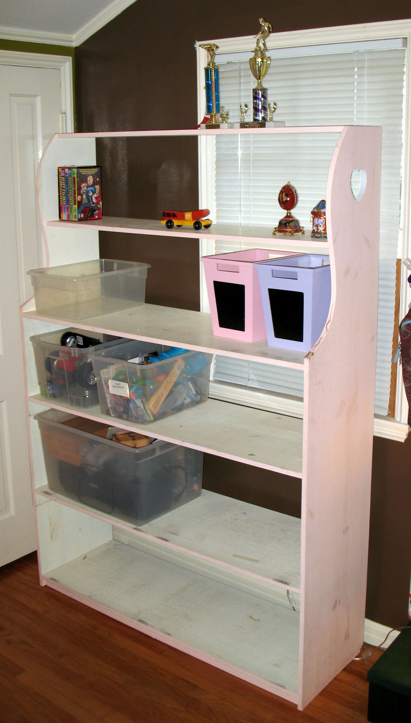 Toy Bin Storage Shelf