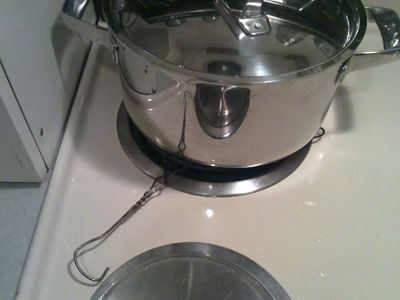 Stove Trivet (from a Coat Hanger)