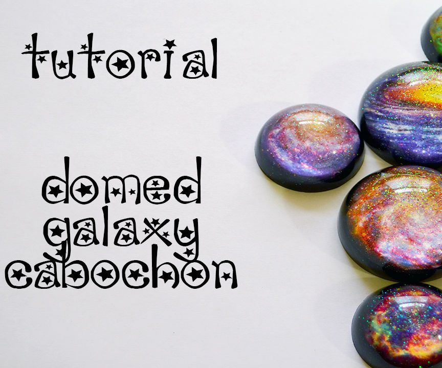 Resin Galaxy Cabochon