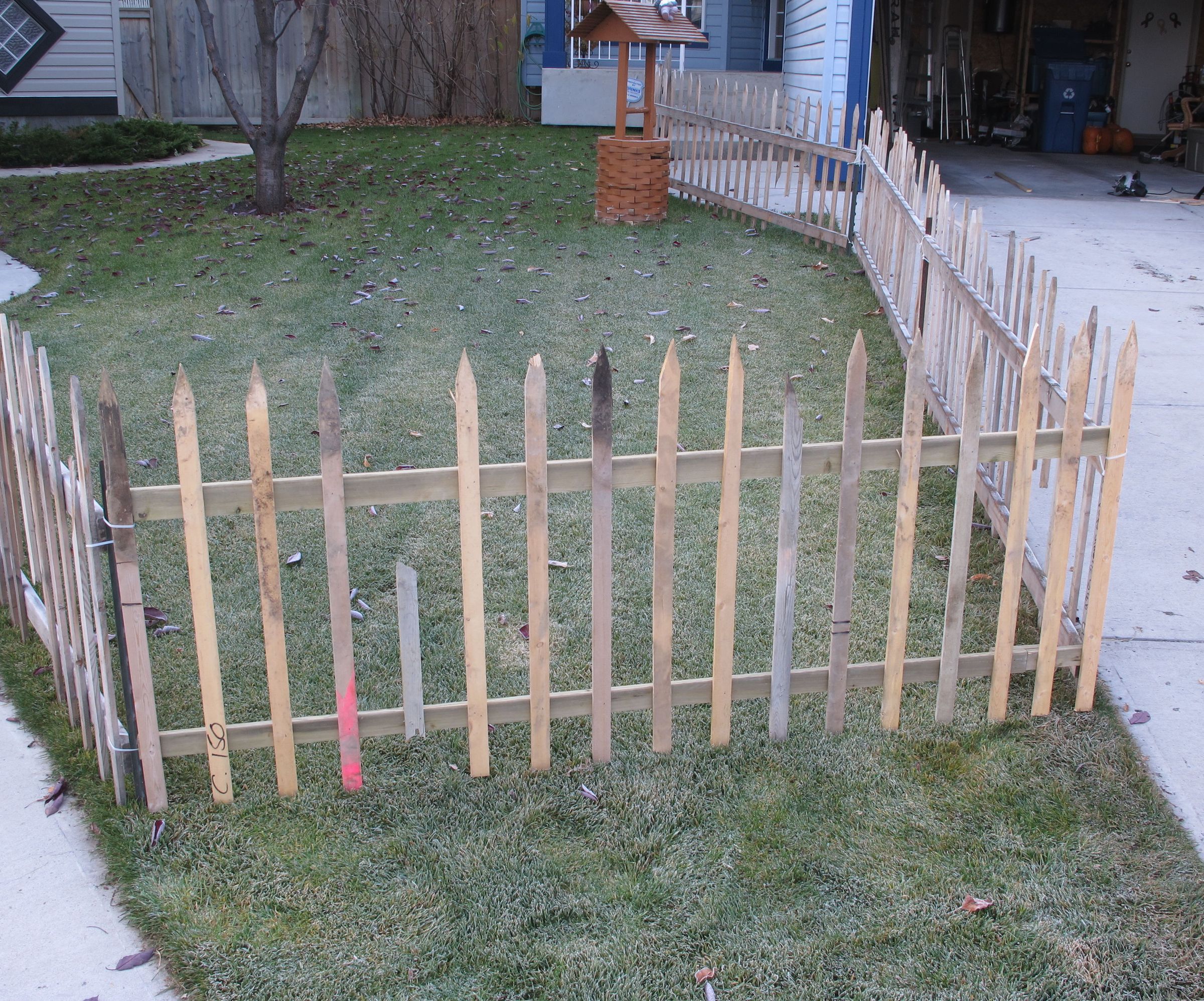 Halloween Fencing Made Out of Recycled Materials