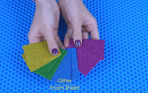 These Simple Dimples Are Very Easy to Make Because We Are Using Foam Paper Glitter!