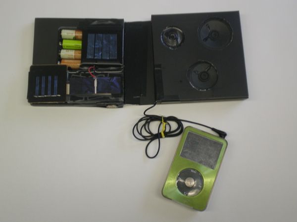 Simple Solar Powered USB Charger and Speakers