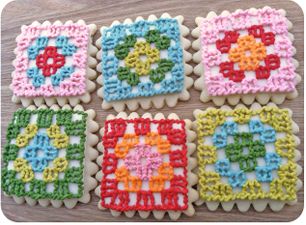 Granny Square Cookies