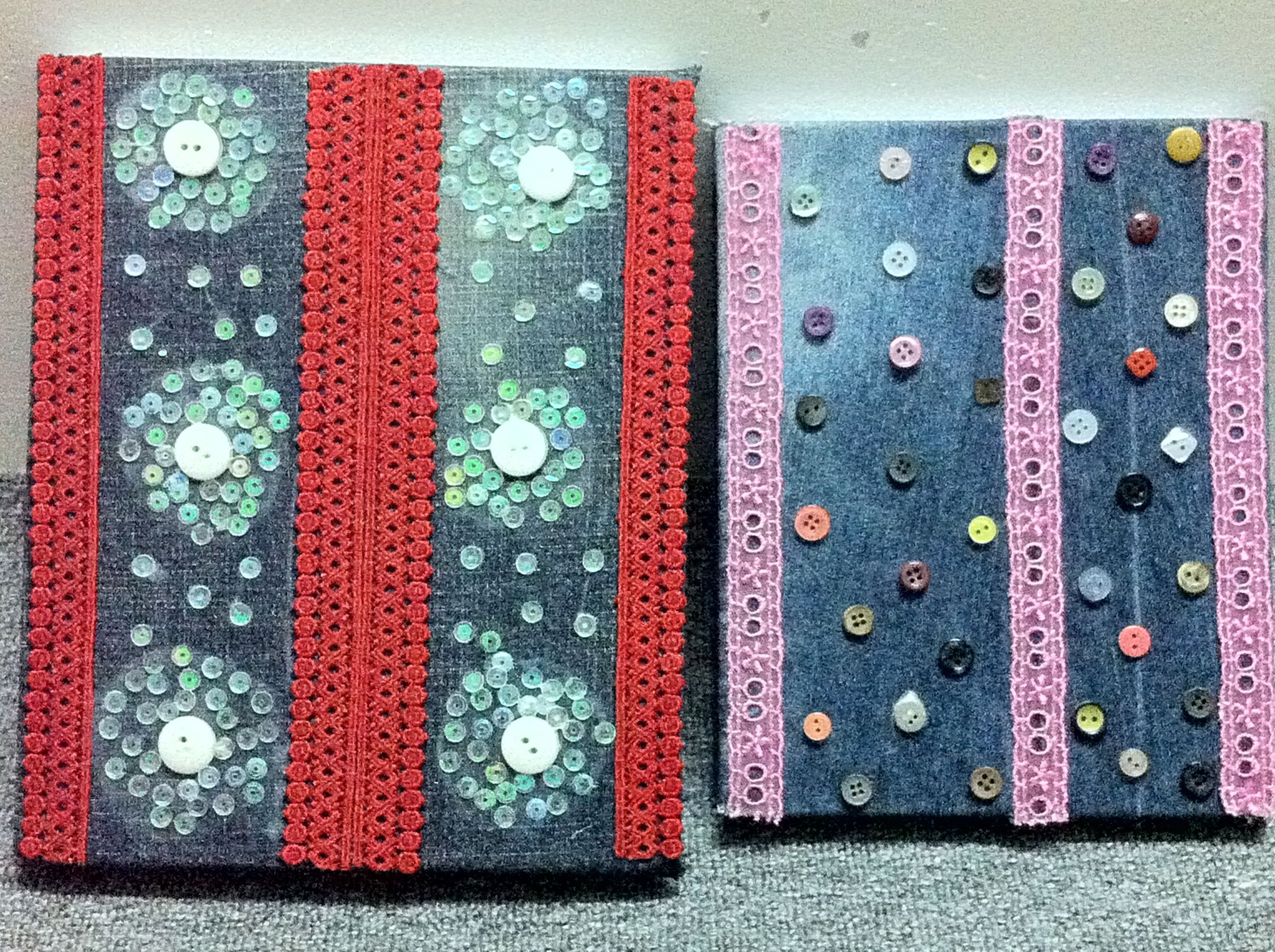 An Elegant Book Cover From Old Jeans!!