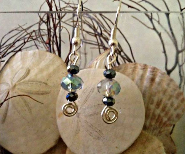 Beaded Wire Earrings