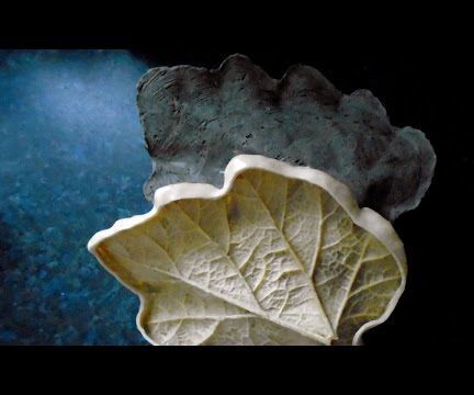 Concrete Leaf Casting - Concrete Mother Mold for Latex Leaf Mold 