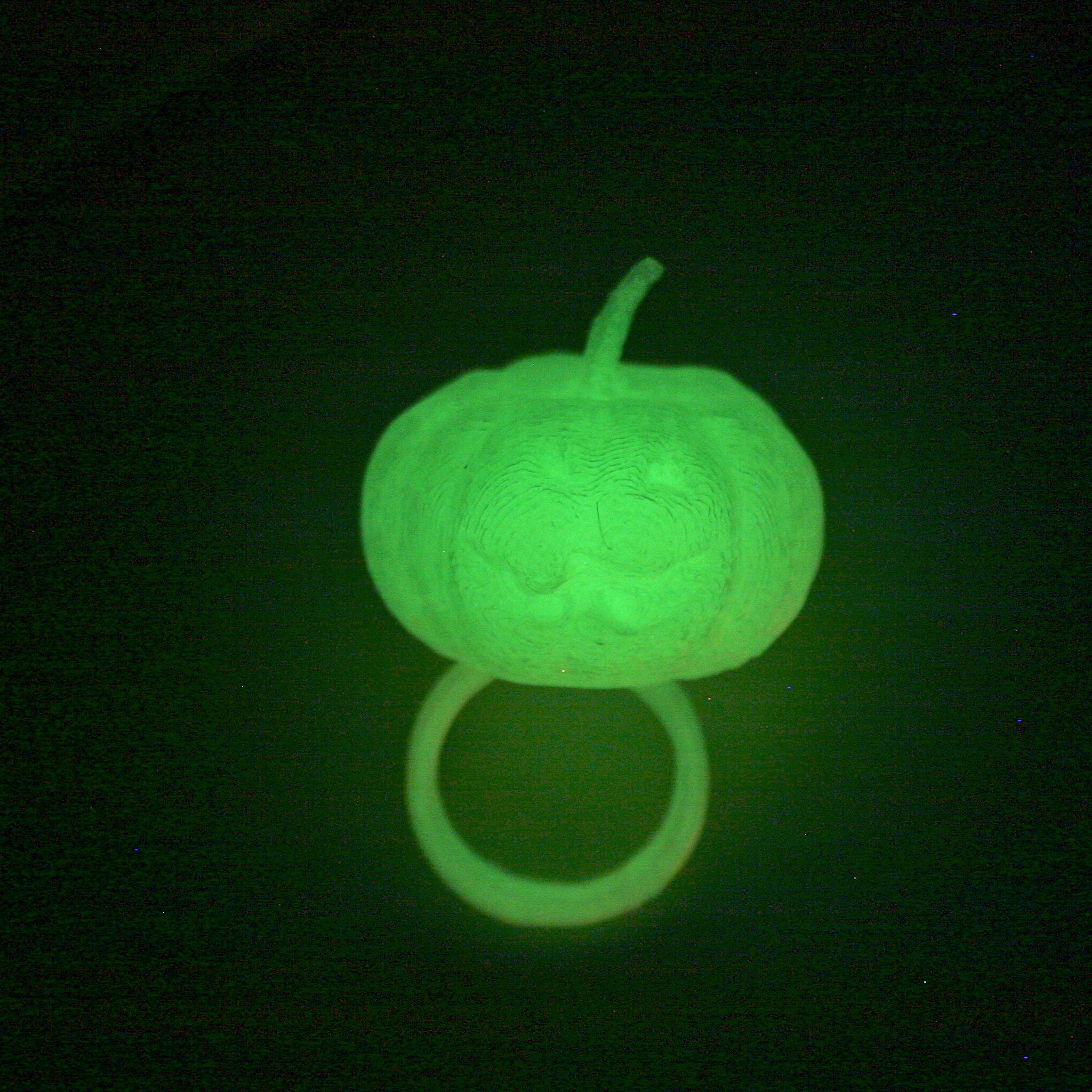 Glow in the Dark Pumpkin Ring