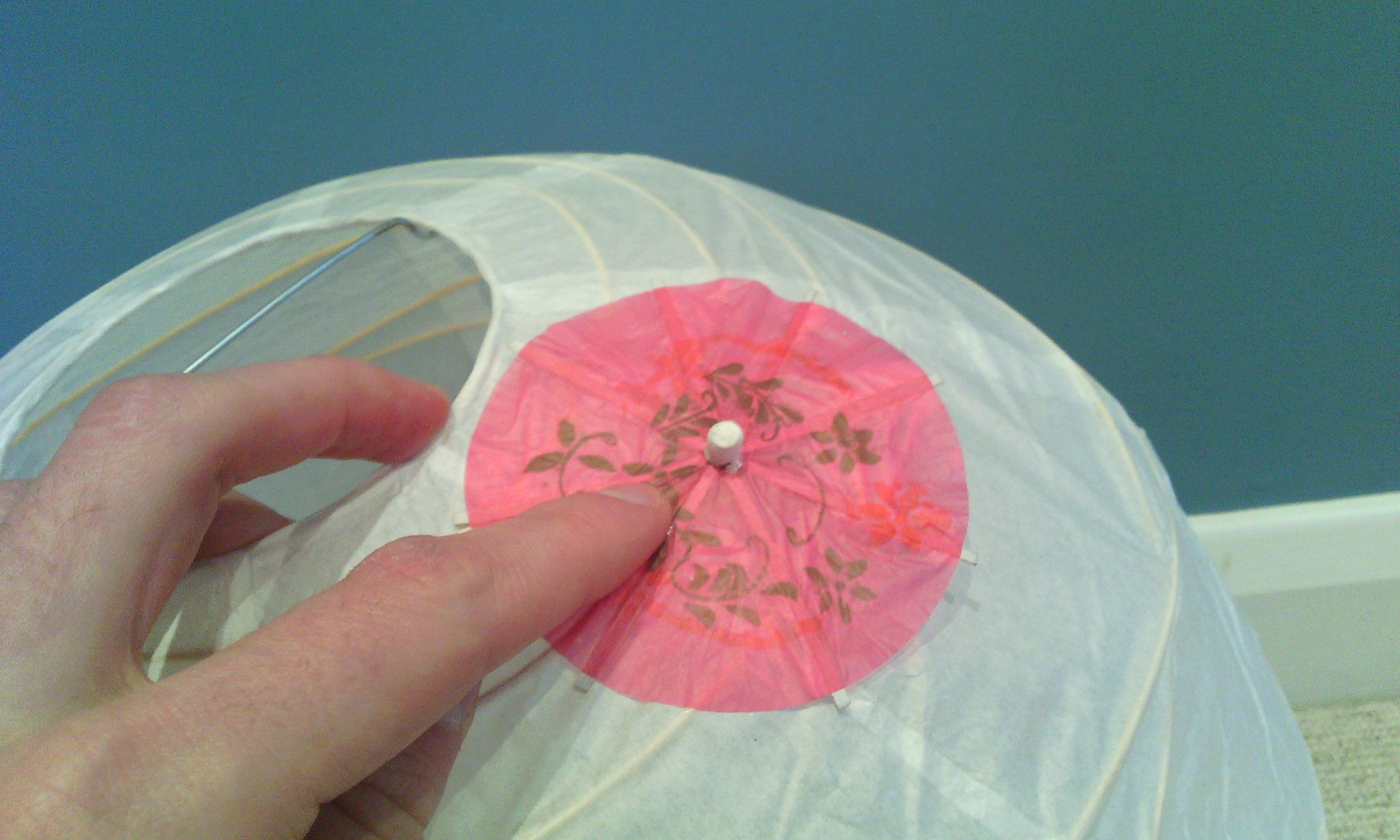 Cocktail Parasol Light Shade 6 Steps (with Pictures) Instructables