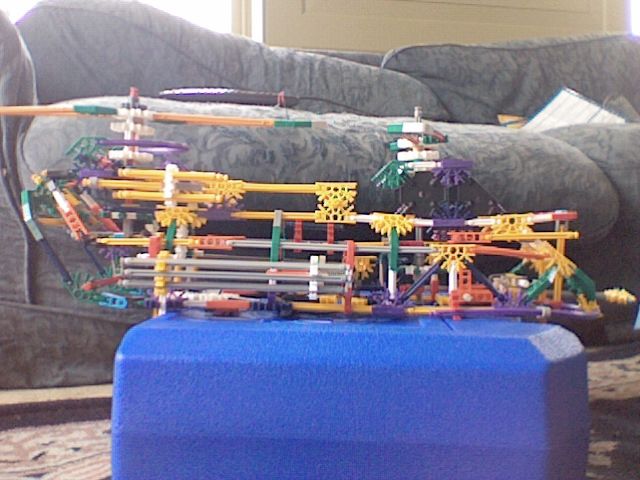 Modified Knex Helicopter With Army Jeep